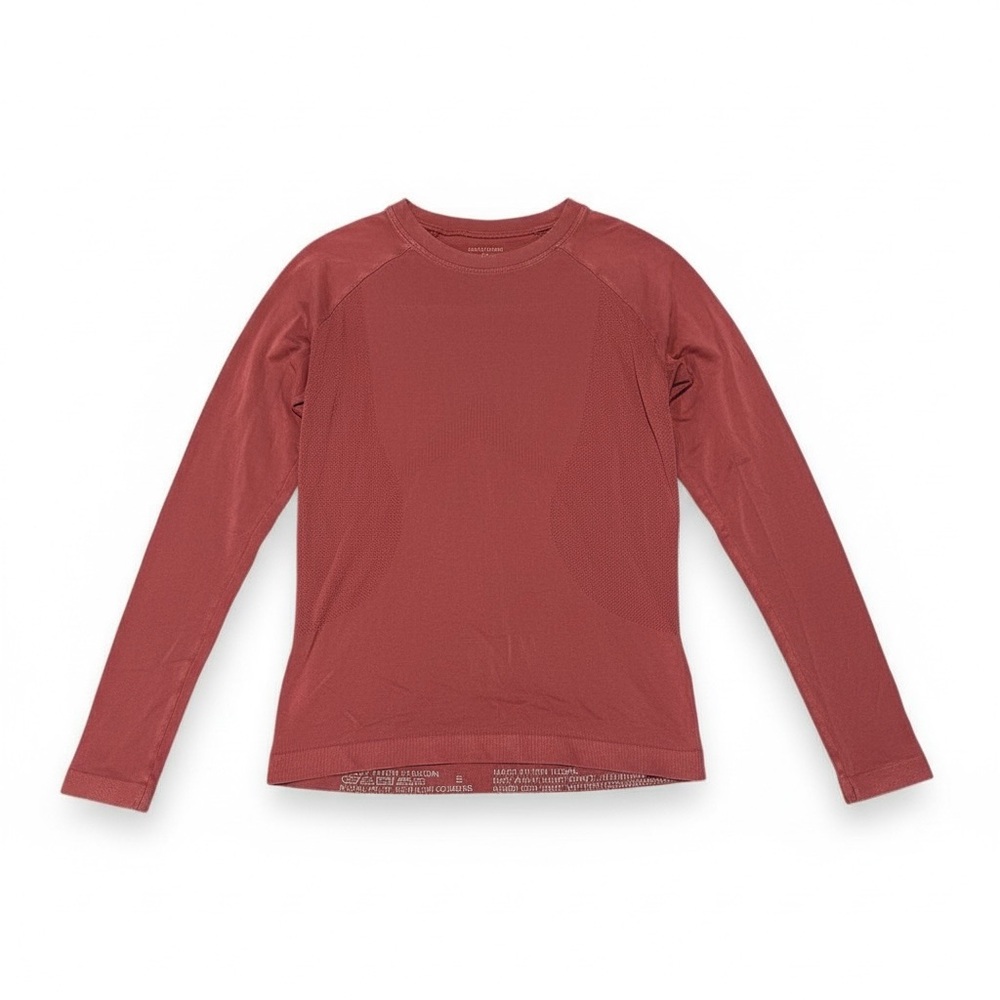 Sweaty Betty Athlete Seamless Workout Long Sleeve Light Red Top Size Small